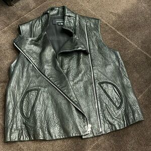 Alexander wang leather vest size 4